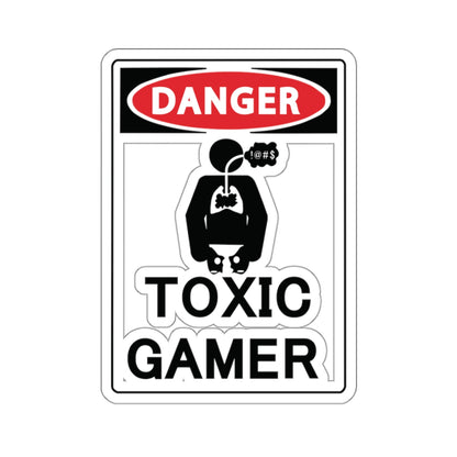 TOXIC GAMER !@#$. Kiss-Cut Stickers