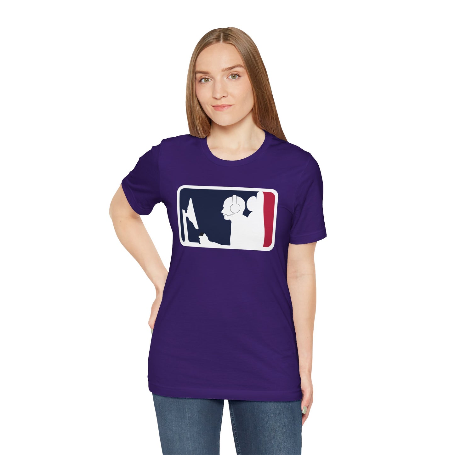 MAJOR LEAGUE GAMER (CONSOLE). Unisex Jersey Short Sleeve Tee