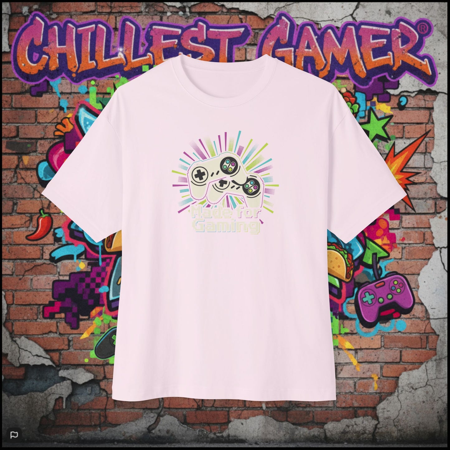 MADE FOR GAMING. Unisex Oversized Boxy Tee