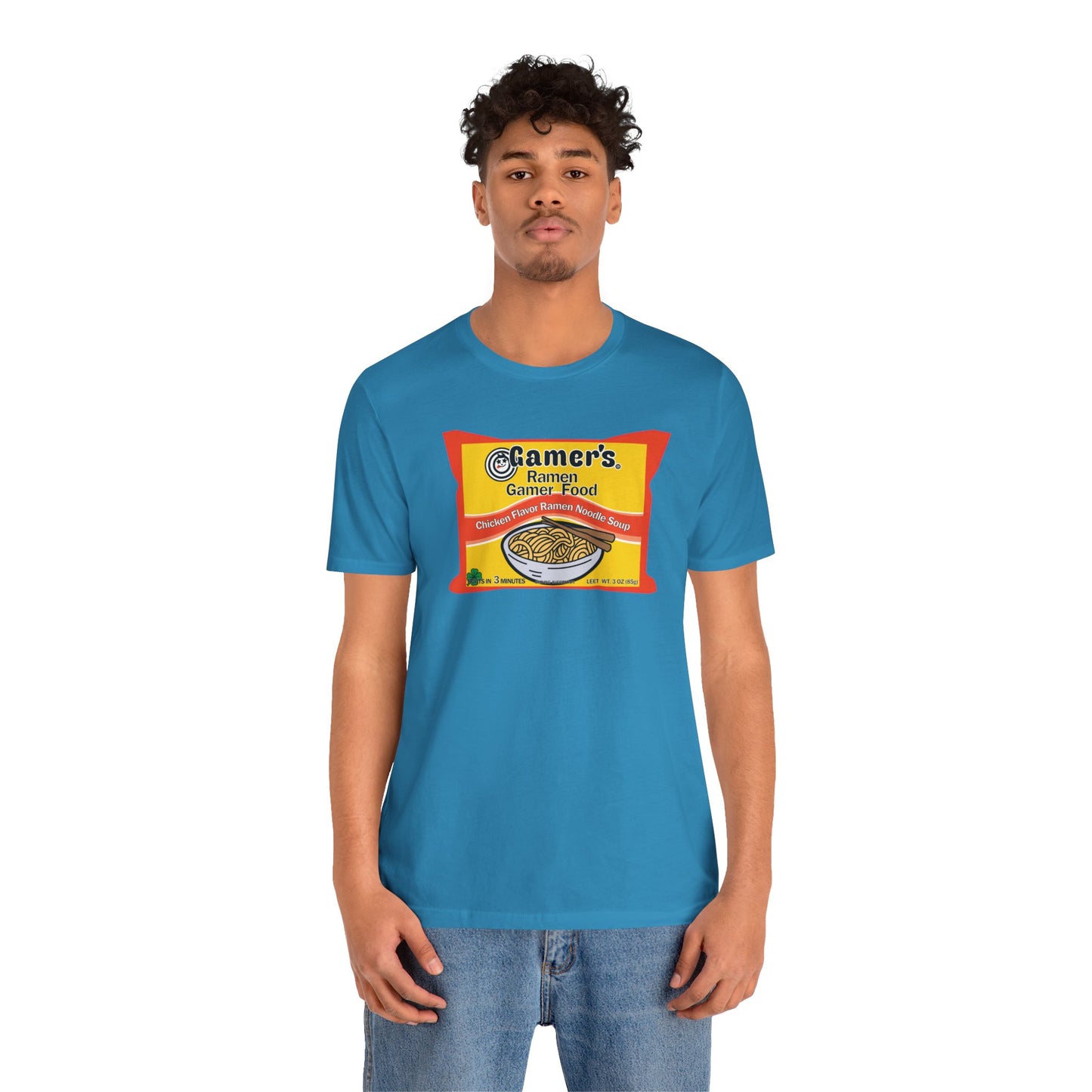 RAMEN GAMER FOOD. Unisex Jersey Short Sleeve Tee