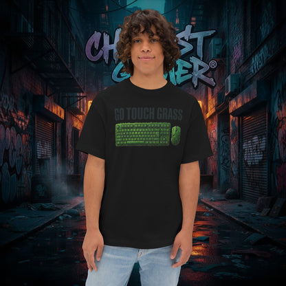 GO TOUCH GRASS. Unisex Oversized Boxy Tee