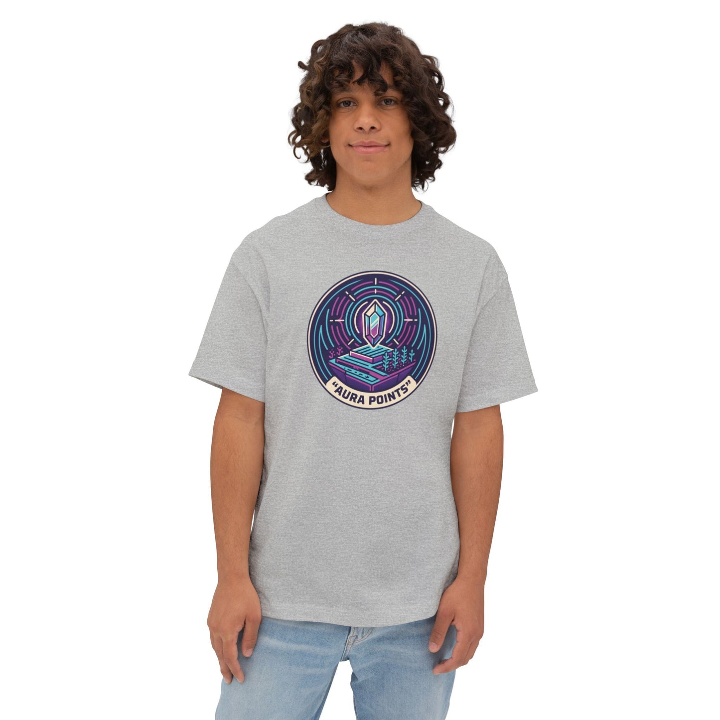Aura Points. Unisex Oversized Boxy Tee