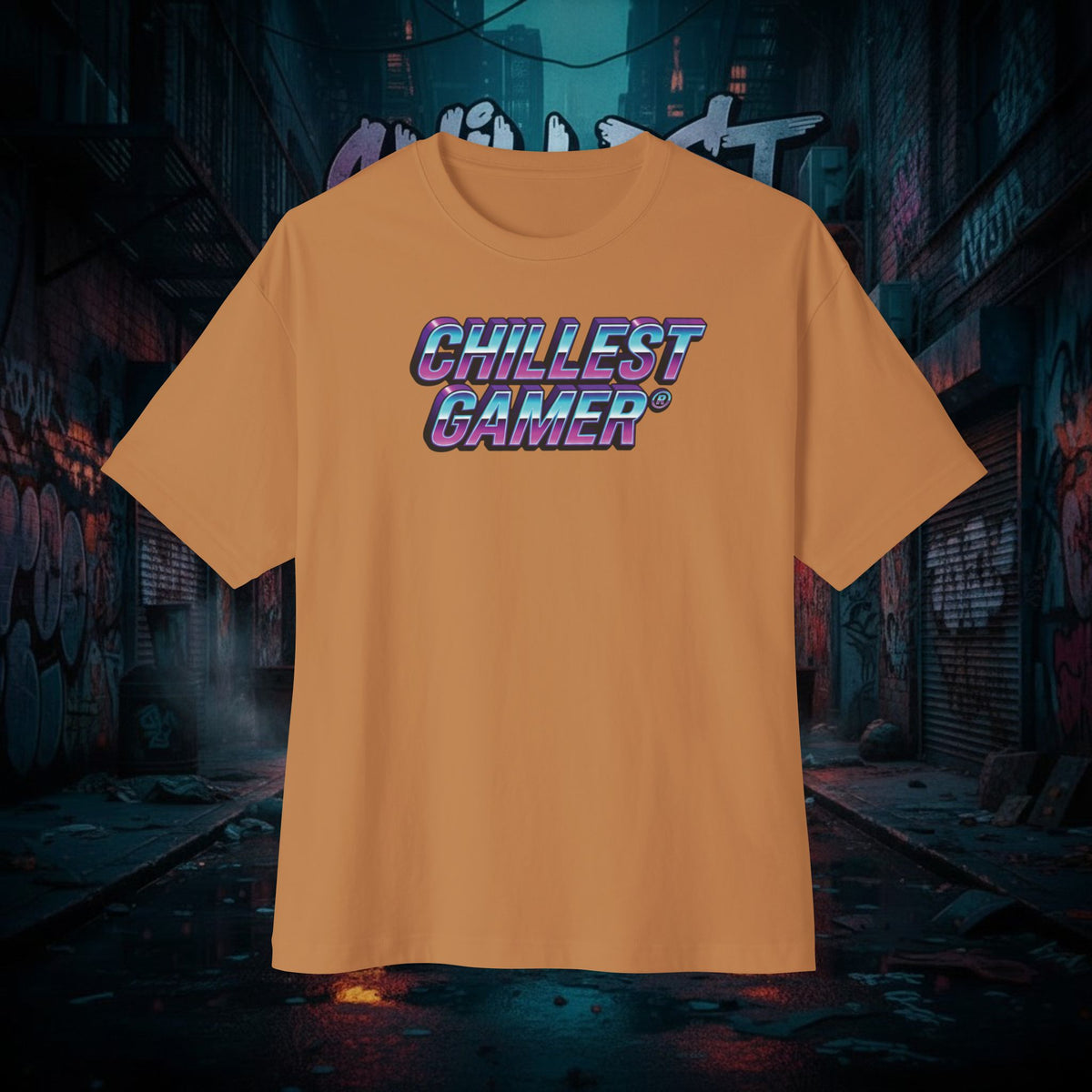 CHILLEST GAMER. Unisex Oversized Boxy Tee
