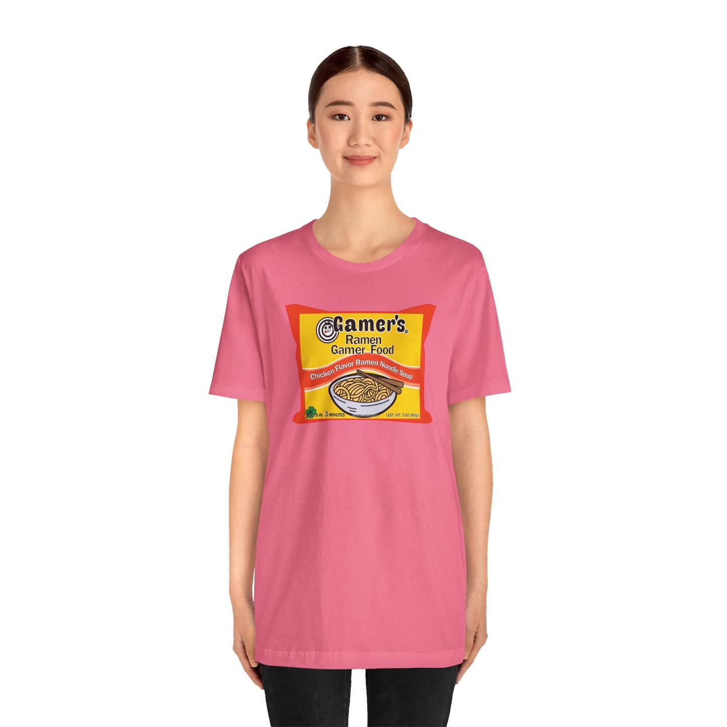 RAMEN GAMER FOOD. Unisex Jersey Short Sleeve Tee