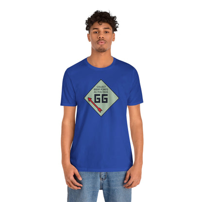 GG PASS GO COLLECT 200XP. Unisex Jersey Short Sleeve Tee