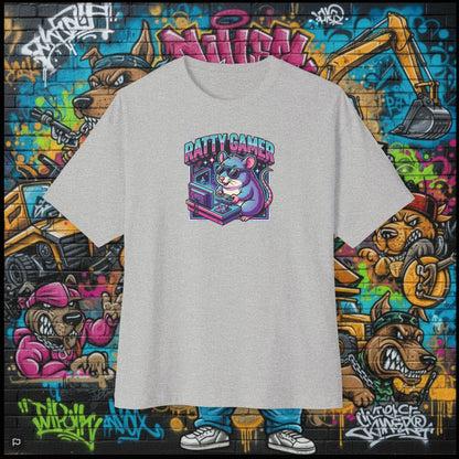 RATTY GAMER. Unisex Oversized Boxy Tee