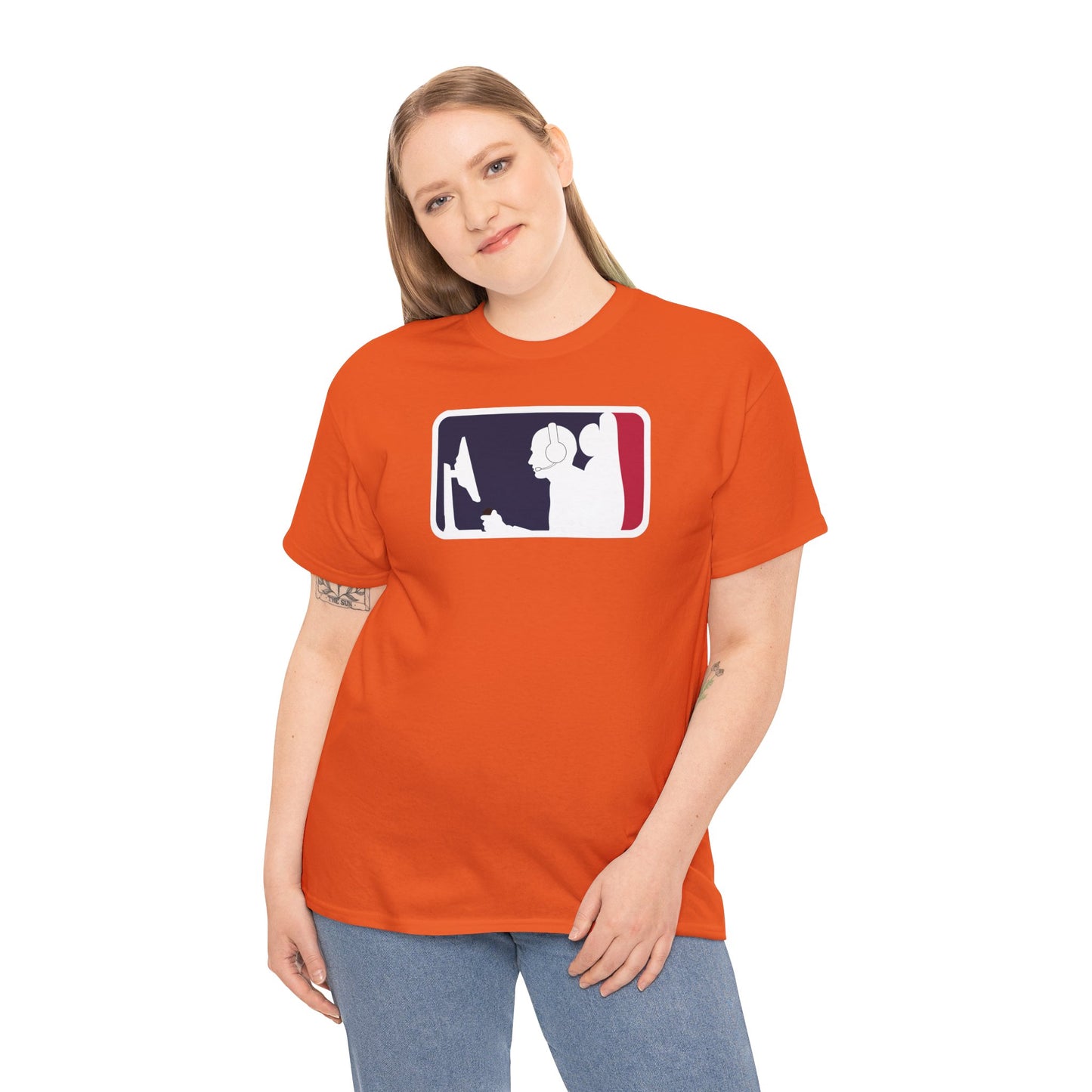 MAJOR LEAGUE GAMER (CONSOLE). Unisex Heavy Cotton Tee