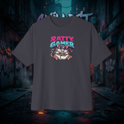 RATTY GAMER. Unisex Oversized Boxy Tee
