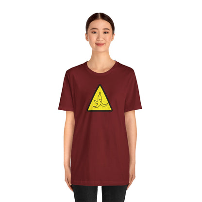 CAUTION BANANA. Unisex Jersey Short Sleeve Tee