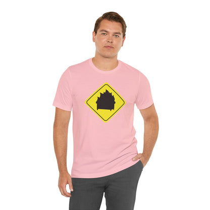 CAUTION DUMPSTER FIRE. Unisex Jersey Short Sleeve Tee