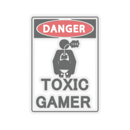 TOXIC GAMER !@#$. Kiss-Cut Stickers