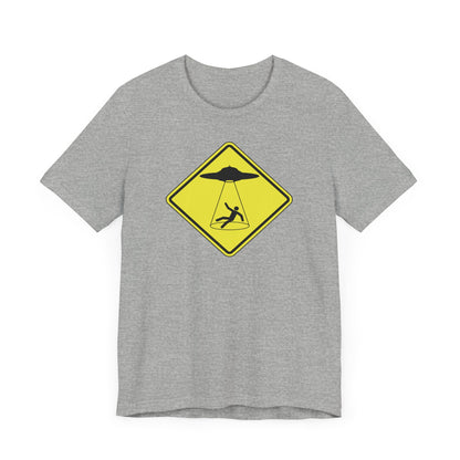 CAUTION UFO! Unisex Jersey Short Sleeve Tee