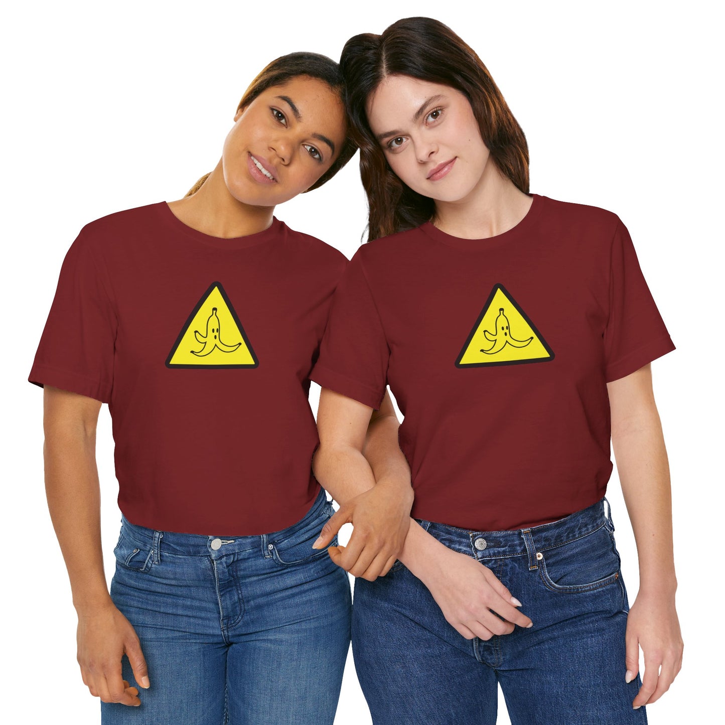 CAUTION BANANA. Unisex Jersey Short Sleeve Tee