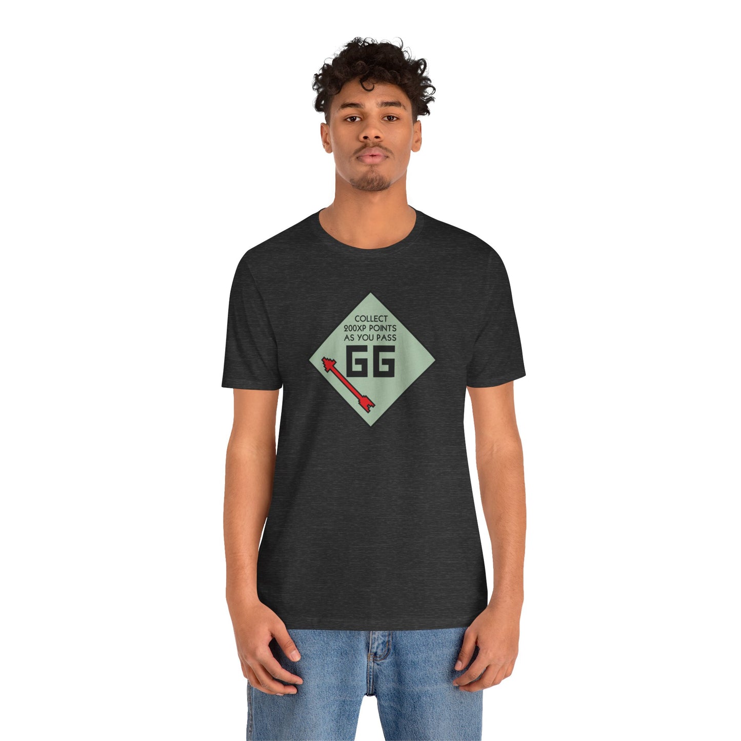 GG PASS GO COLLECT 200XP. Unisex Jersey Short Sleeve Tee