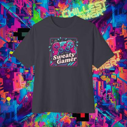 SWEATY GAMER. Unisex Oversized Boxy Tee