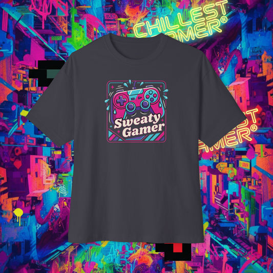 SWEATY GAMER. Unisex Oversized Boxy Tee