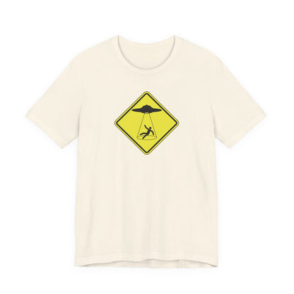 CAUTION UFO! Unisex Jersey Short Sleeve Tee