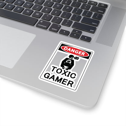 TOXIC GAMER !@#$. Kiss-Cut Stickers