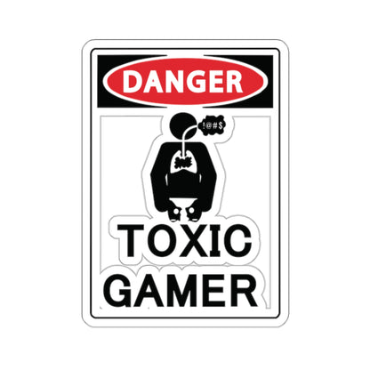 TOXIC GAMER !@#$. Kiss-Cut Stickers