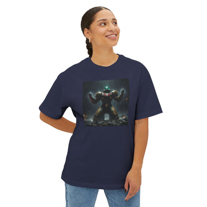 DEAD PLANET (AI generated). Unisex Oversized Boxy Tee