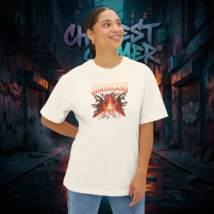 SHARKCANO V2. Unisex Oversized Boxy Tee