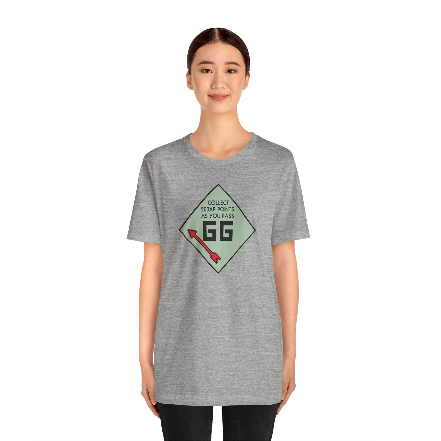 GG PASS GO COLLECT 200XP. Unisex Jersey Short Sleeve Tee