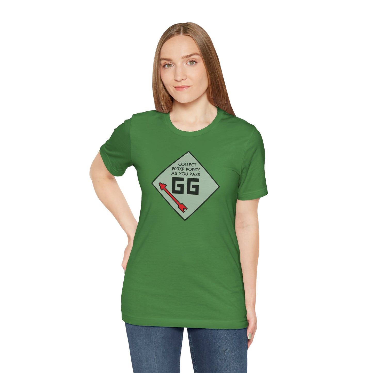 GG PASS GO COLLECT 200XP. Unisex Jersey Short Sleeve Tee