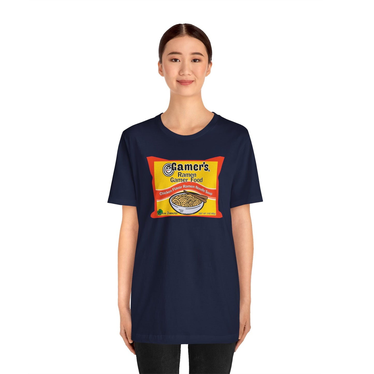 RAMEN GAMER FOOD. Unisex Jersey Short Sleeve Tee