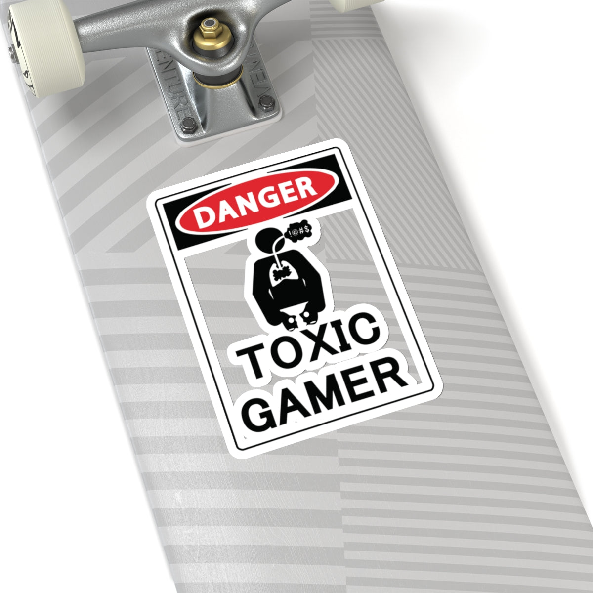 TOXIC GAMER !@#$. Kiss-Cut Stickers