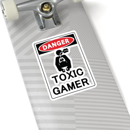 TOXIC GAMER !@#$. Kiss-Cut Stickers