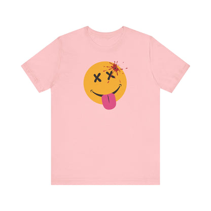 NOT SO HAPPY FACE. Unisex Jersey Short Sleeve Tee