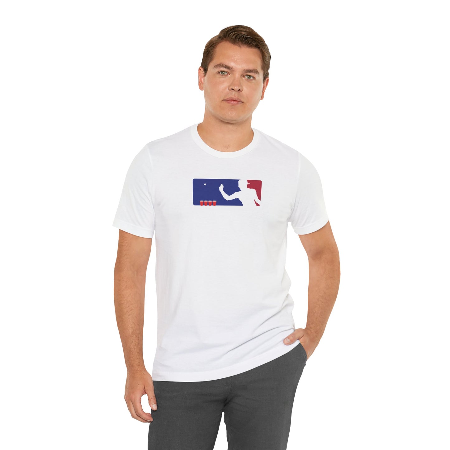 MAJOR LEAGUE PONGER. Unisex Jersey Short Sleeve Tee