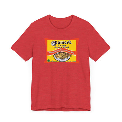 RAMEN GAMER FOOD. Unisex Jersey Short Sleeve Tee