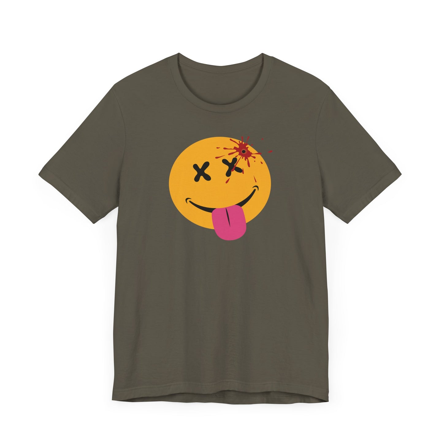 NOT SO HAPPY FACE. Unisex Jersey Short Sleeve Tee