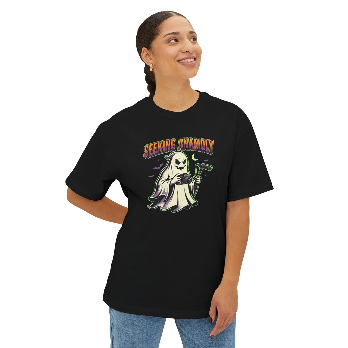 SEEKING ANAMOLY. Unisex Oversized Boxy Tee