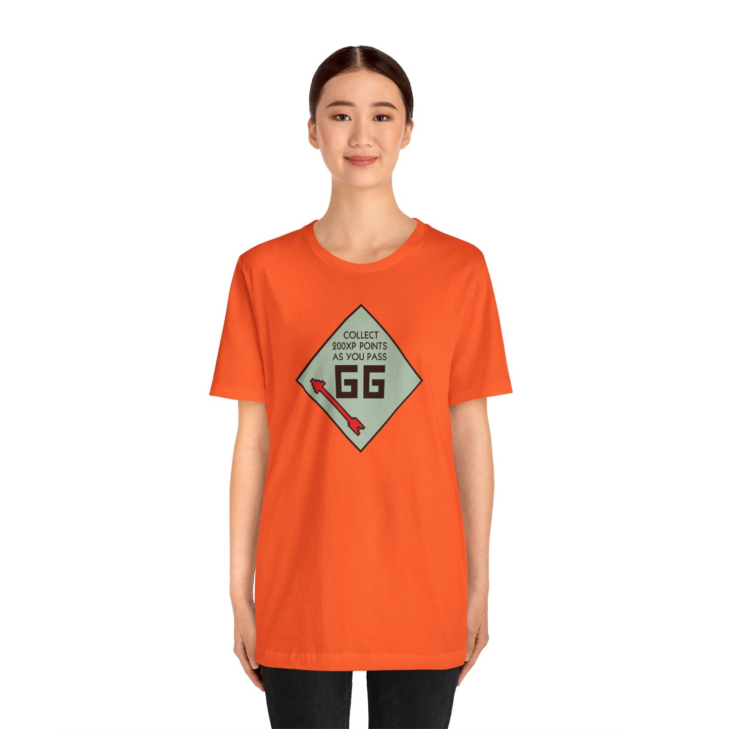 GG PASS GO COLLECT 200XP. Unisex Jersey Short Sleeve Tee