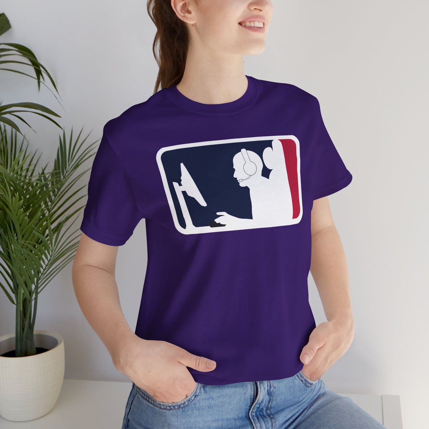 MAJOR LEAGUE GAMER (PC). Unisex Jersey Short Sleeve Tee