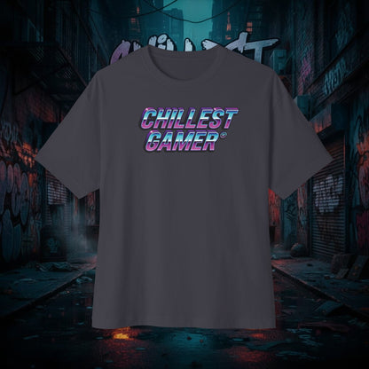 CHILLEST GAMER. Unisex Oversized Boxy Tee
