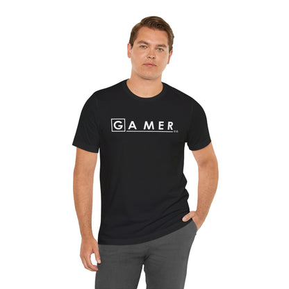 DR. GAMER IS IN THE HOUSE. Unisex Jersey Short Sleeve Tee