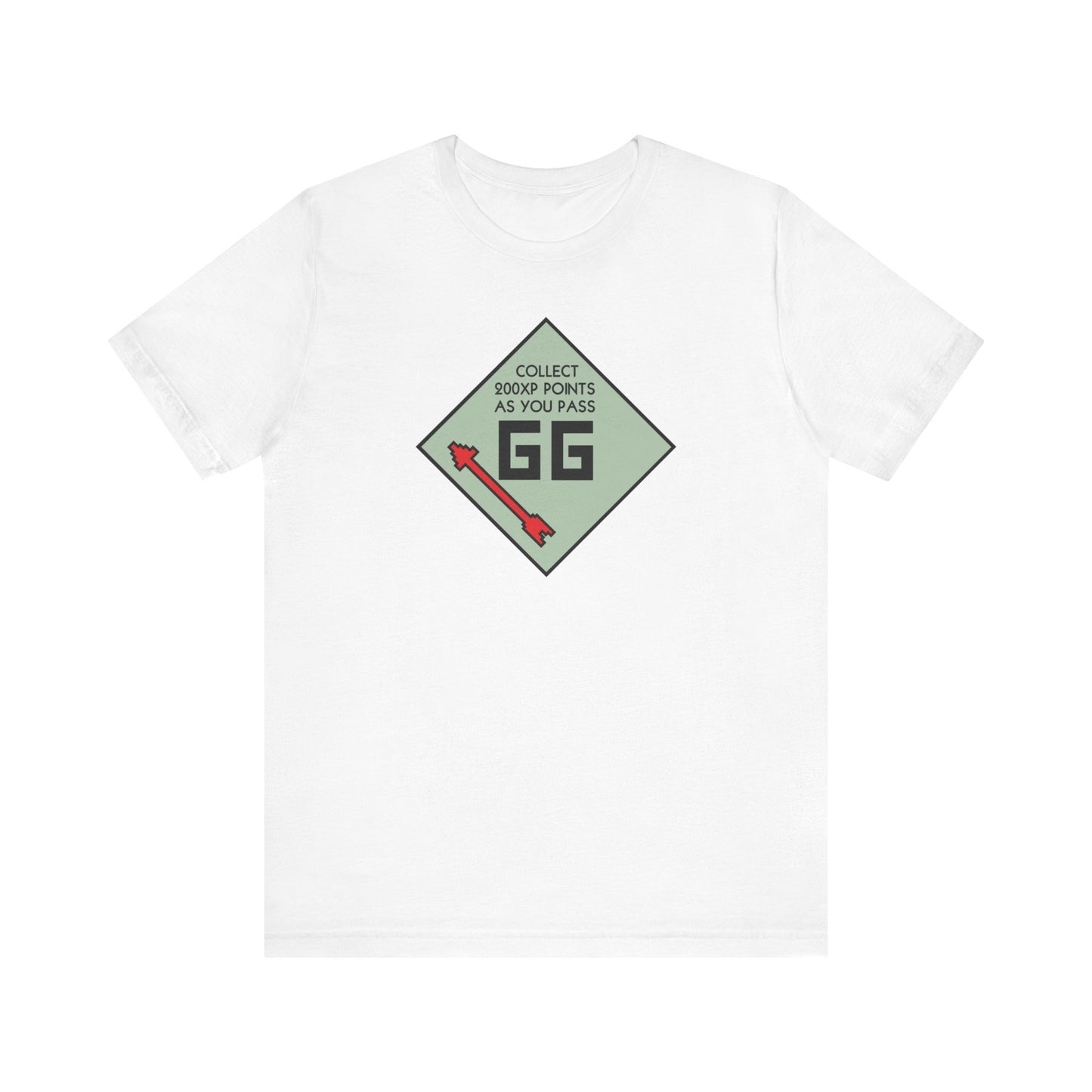 GG PASS GO COLLECT 200XP. Unisex Jersey Short Sleeve Tee