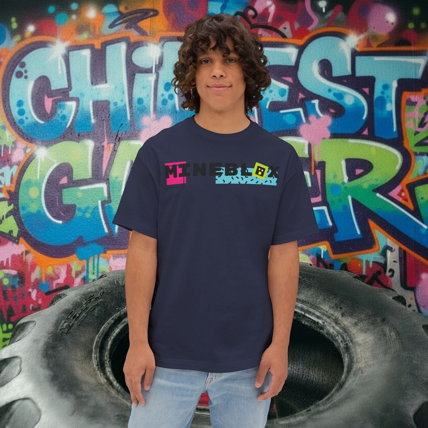 MINEBLOX. Unisex Oversized Boxy Tee