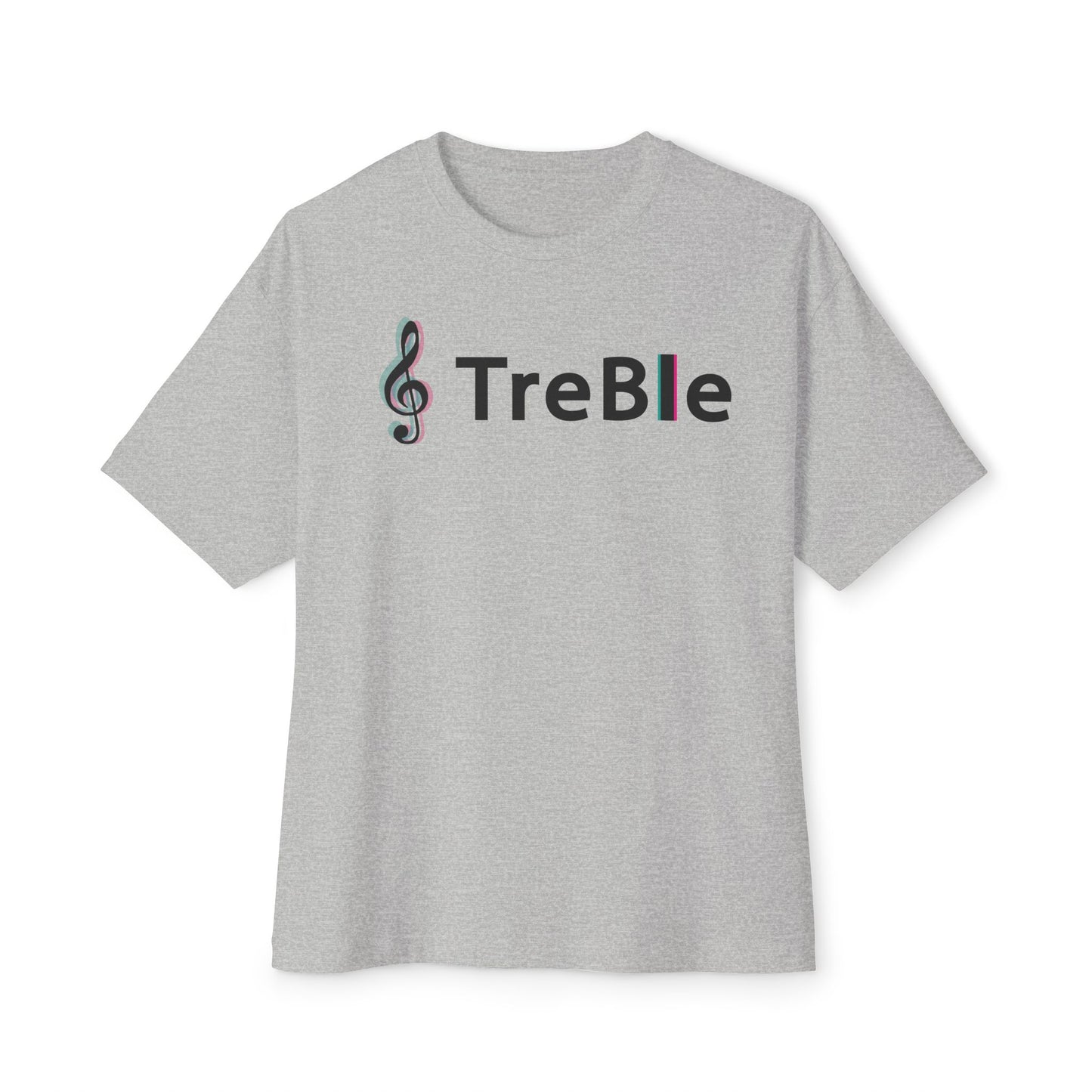 TREBLE TOCK. Unisex Oversized Boxy Tee