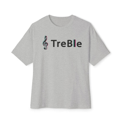 TREBLE TOCK. Unisex Oversized Boxy Tee