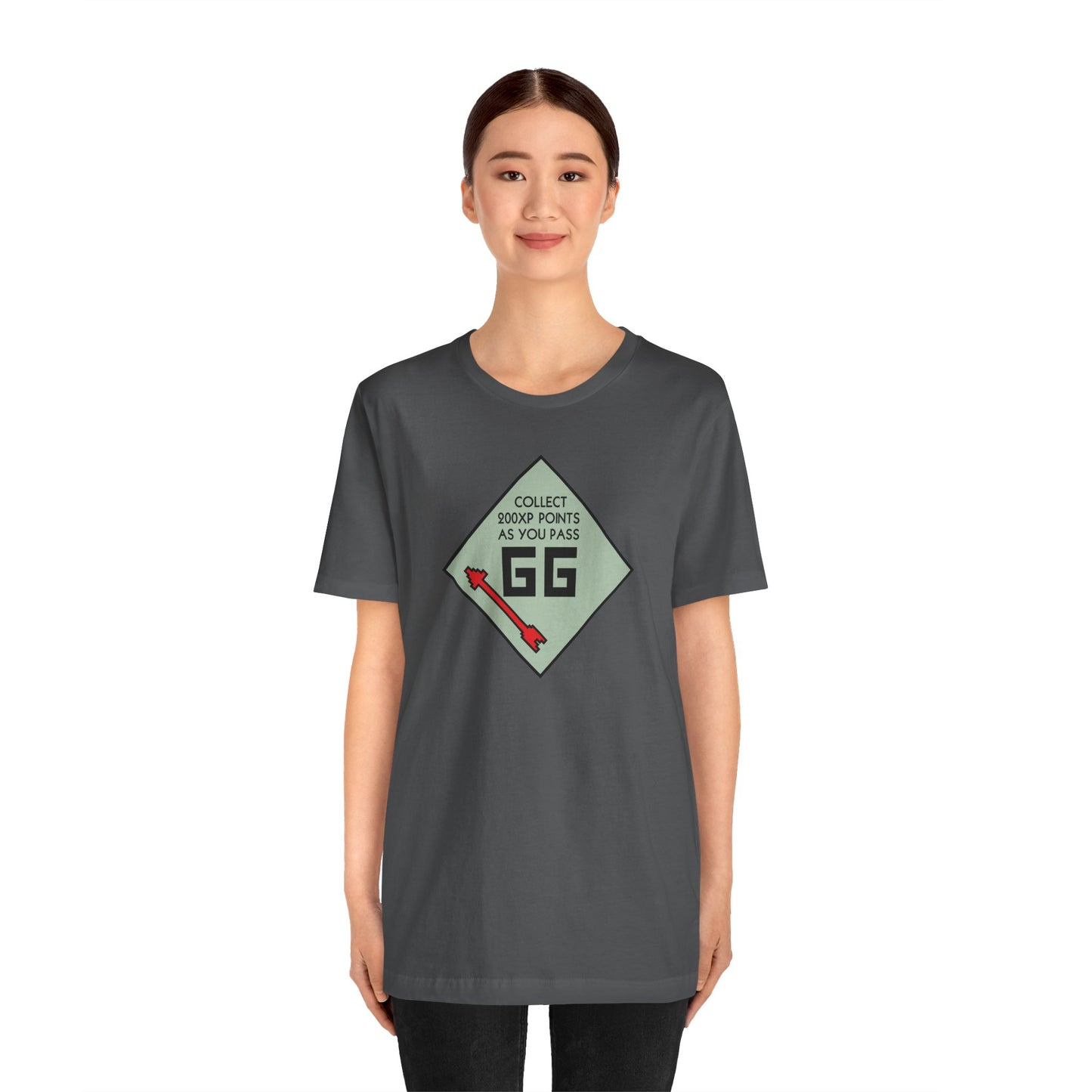 GG PASS GO COLLECT 200XP. Unisex Jersey Short Sleeve Tee