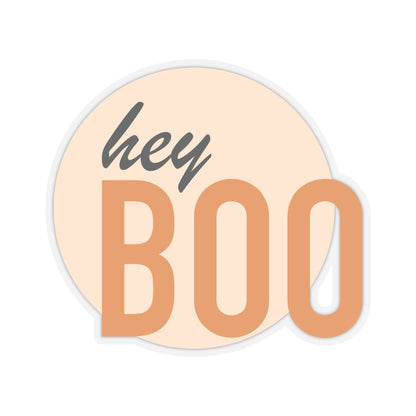 HEY BOO. Kiss-Cut Stickers