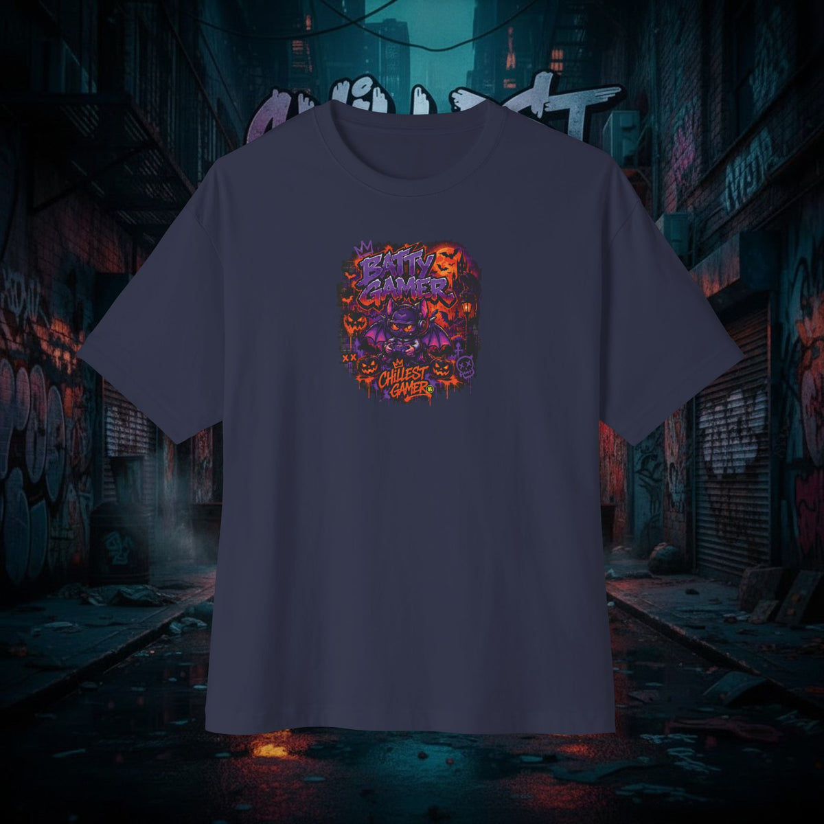 BATTY GAMER. Unisex Oversized Boxy Tee