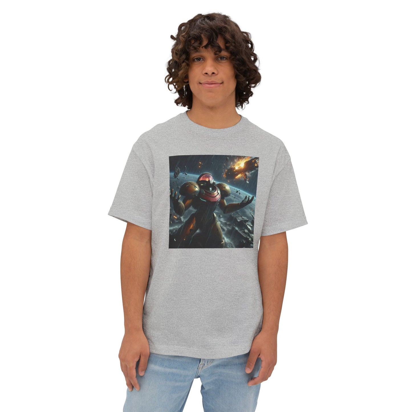 MISSION FAILED (AI generated). Unisex Oversized Boxy Tee