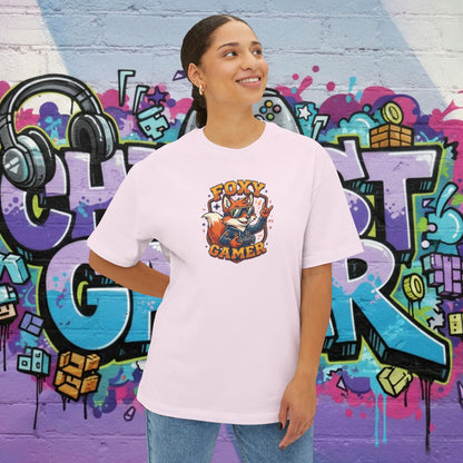 FOXY GAMER. Unisex Oversized Boxy Tee