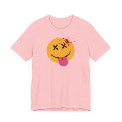 NOT SO HAPPY FACE. Unisex Jersey Short Sleeve Tee