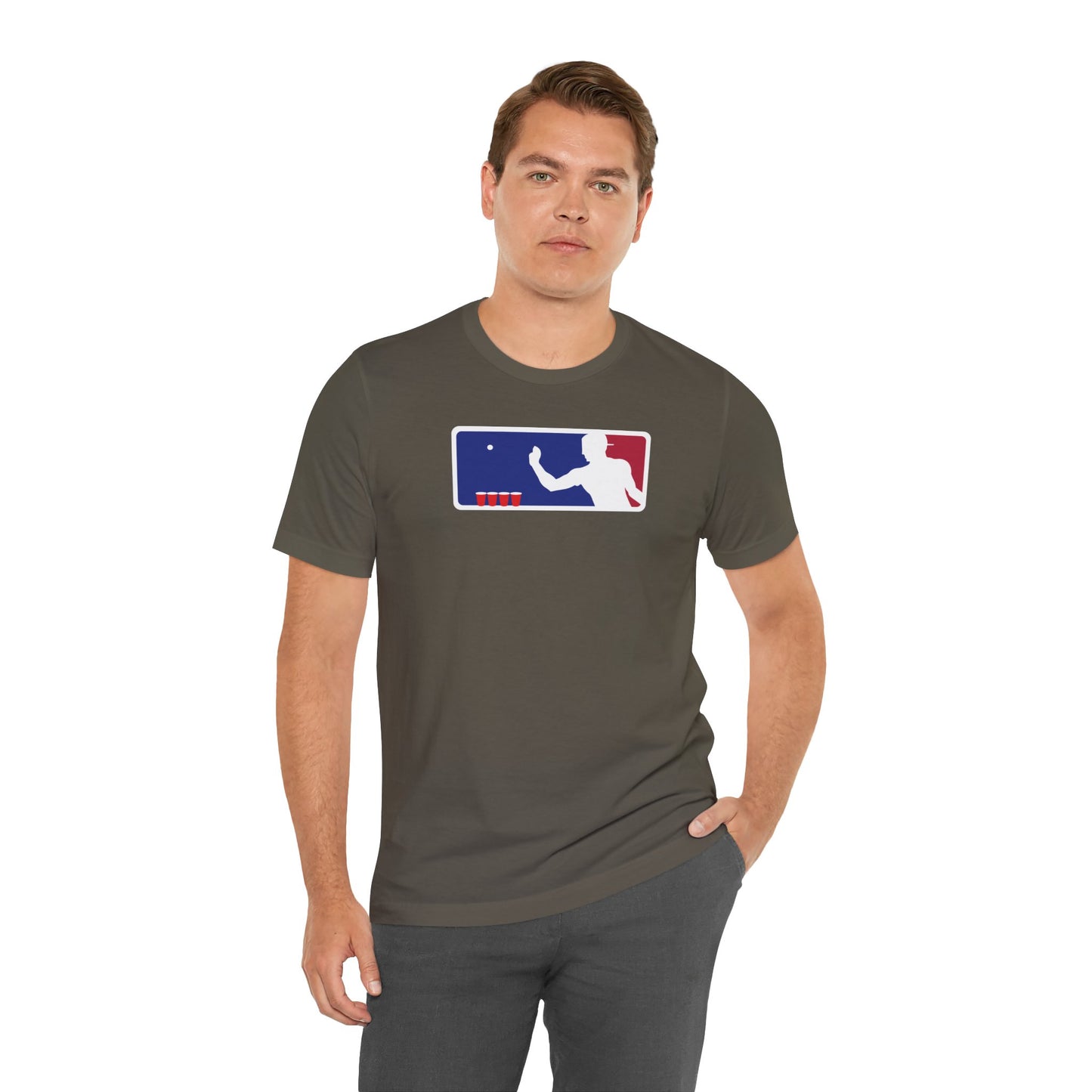 MAJOR LEAGUE PONGER. Unisex Jersey Short Sleeve Tee